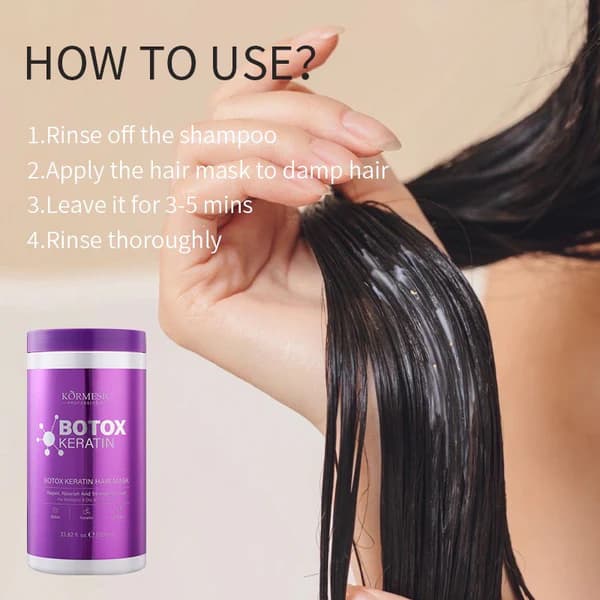 Kormesic Botox Keratin Hair Mask haircare product available at Kittik Beauty Nepal